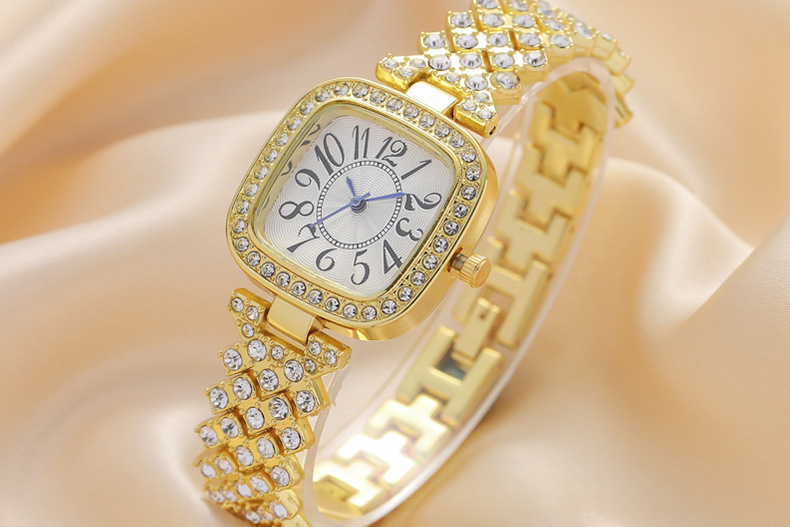 esplosioni più venduti quadrato digitale blu ago moda braccialetto di diamanti orologio da donna orologio da donna_voghion.com