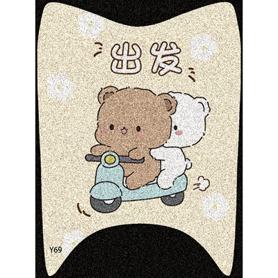 Mat Decorative Accessories, Electric vehicle foot mat - departure