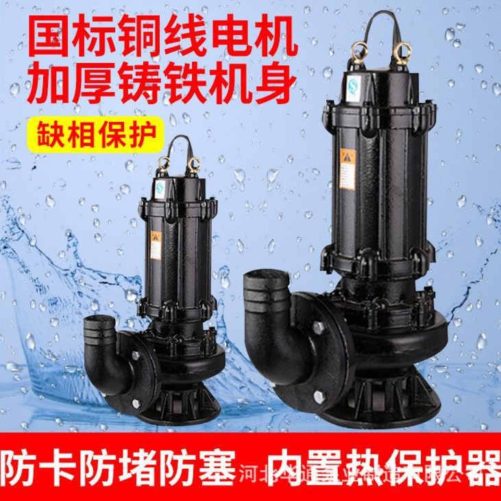 专业生产小型三相农用潜水泵 充水湿式排污水泵 家用潜水排污泵