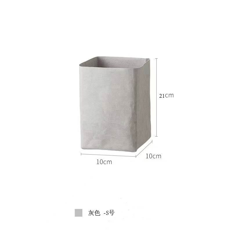 Nomor s abu-abu (tanpa cetakan):10x10x21cm; Kertas Kraft dicuci tebal impor Jerman