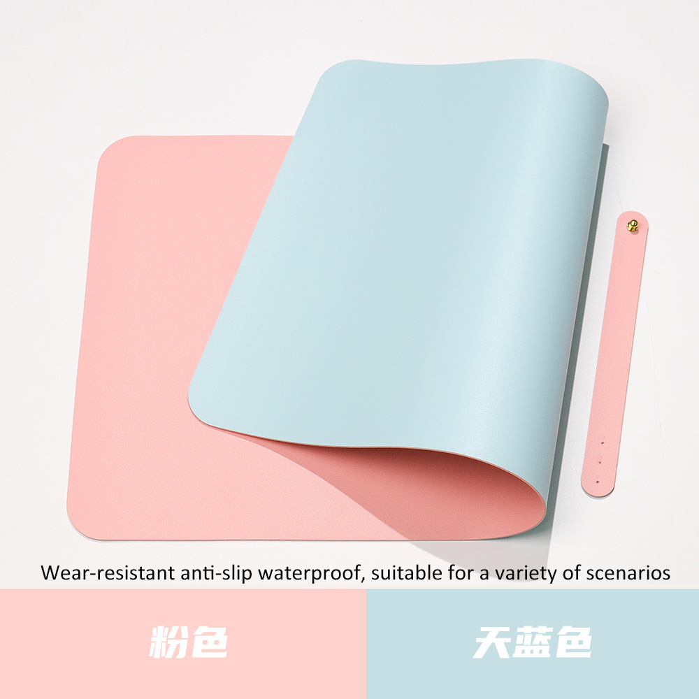 Diseño de cojín de mesa de cuero antideslizante impermeable color sólido super gran patrón publicitario cojín de publicidad para hacer cojín de ratón