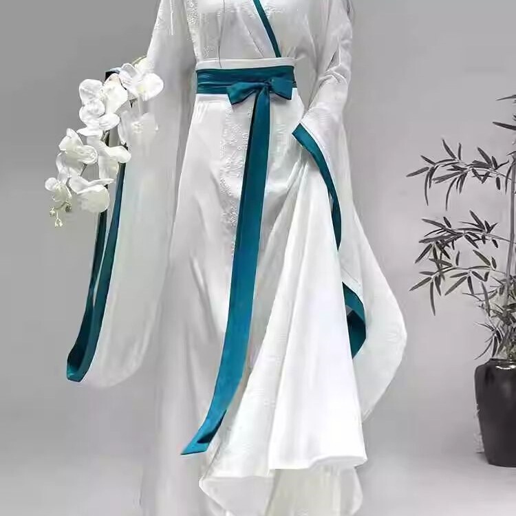 Ancient Costume Style Wei and Jin Dynasties 2026, New Style of the Northern and Southern Dynasties and the Warring States Period, Same Style as Ju Jing's Hanfu, with Large Collars, Waist-Length, and Cross-Collar Design, Ancient Style