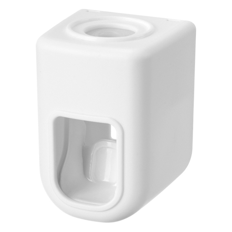 Automatic Toothpaste Dispenser, Wall-Mounted, No-Drill Installation, Easy-To-Use, Daily Household Item, Quantitative Dispensing, Adhesive-Backed, Simple Toothpaste Holder