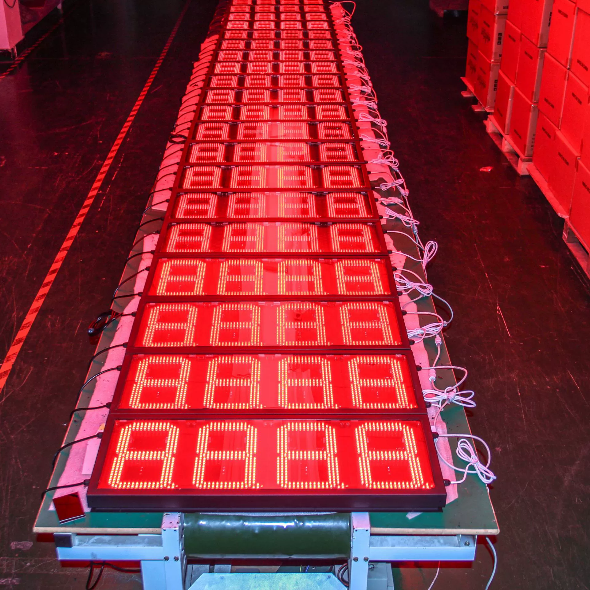 Питательная LED цена нефти экран 10-дюймов красный наружный 8888 экран цены на нефть пульт дистанционного управления LED цена на нефть плитка