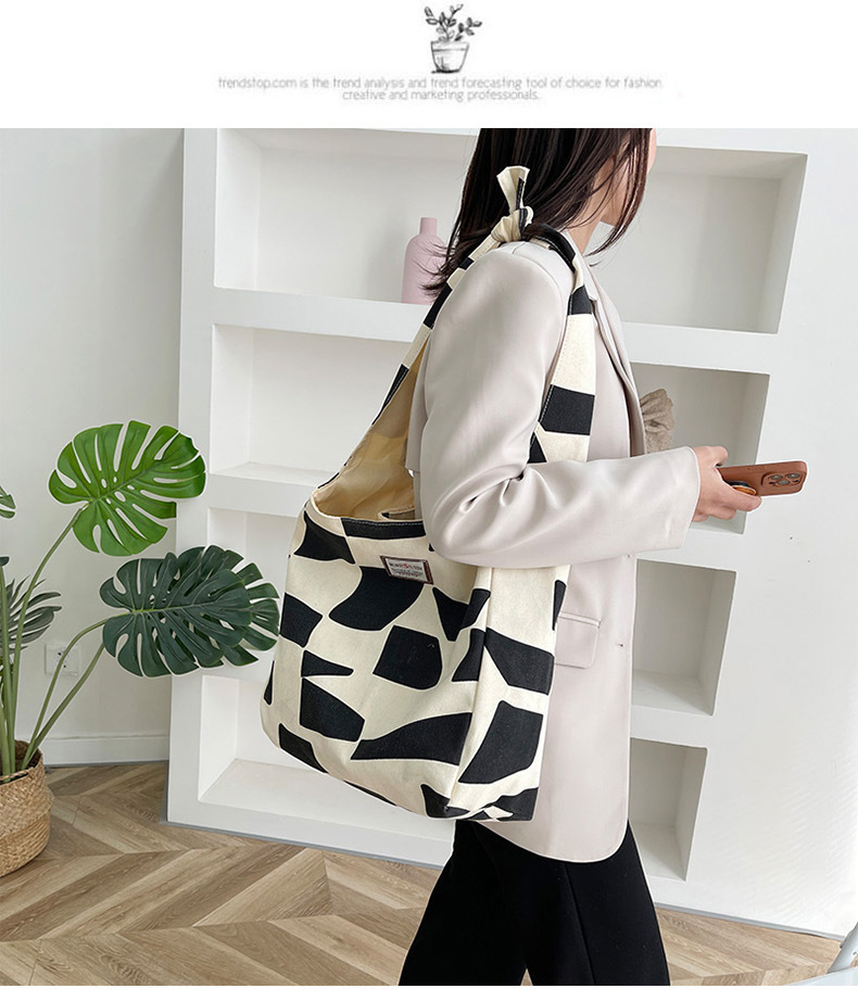 Large-capacity canvas large bag for women, 2021 new style, stylish and versatile, popular single-shoulder bag, fashionable autumn and winter tote bag undefined