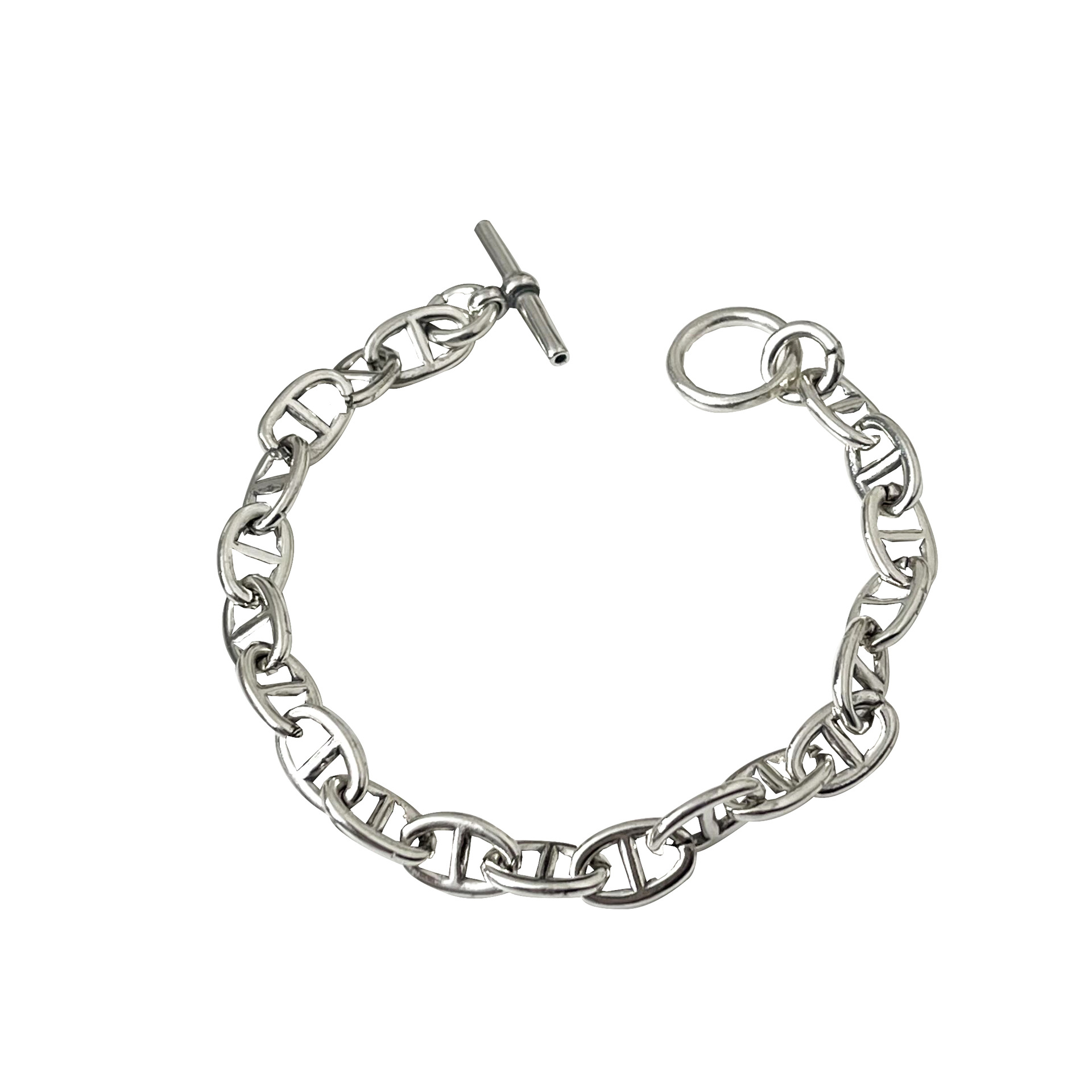 Estilo coreano s925 plata esterlina otbuckle pulsera 2022 primavera y verano nuevo nicho diseño personalizado retro industria pesada pulsera