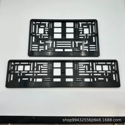 European Standard Russian and German Car License Plate Frames, European License Plate Frames, Thickened Abs Material, In-Stock European License Plate Frames (License plate holder/license plate holder) - black