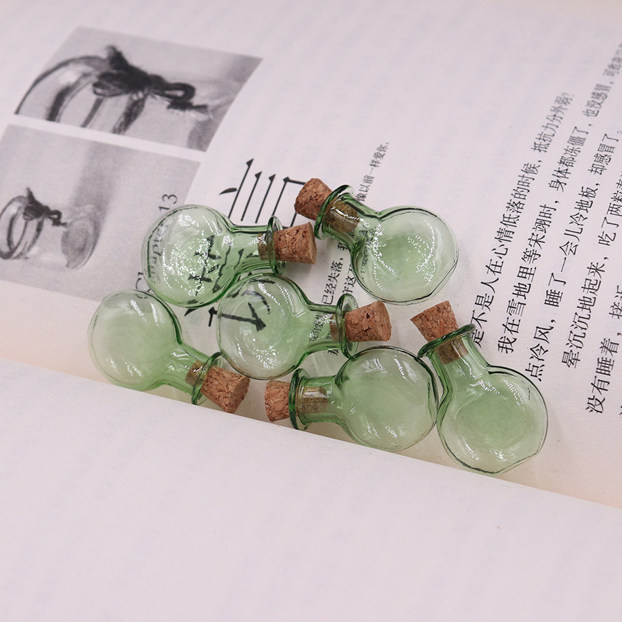 5g Weight Ornaments Jewelry Making Type 2.5-3CM Jewelry Making Size Drift bottle Classification 1 Piece Quantity Wooden plug, Glass Material Geometric Pattern Simple Style Style 1 Piece 2.5-3CM Wooden Plug Glass Geometric Drift Bottle 4