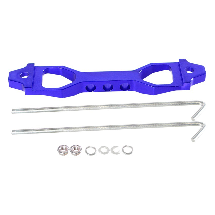 Soporte de aleación de aluminio de la batería del coche soporte de modificación del clip de la batería de aleación de aluminio multi-estilo multicolor con accesorios