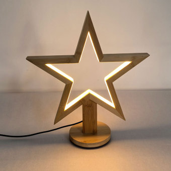 厂家直销镂空五角星造型创意手工模型现代极简台灯