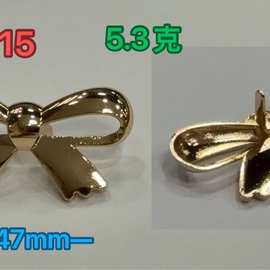 锌合金压铸蝴蝶结装饰商标 箱包服饰鞋帽装饰扣
