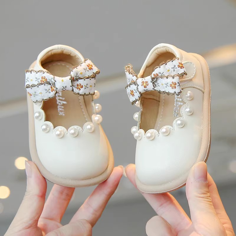 Girls Princess Shoes Soft Sole Non-Slip Leather Shoes Spring and Autum Baby Girl Flats Baby Kidsren's Shoes Kidsren's Toddler Shoes
