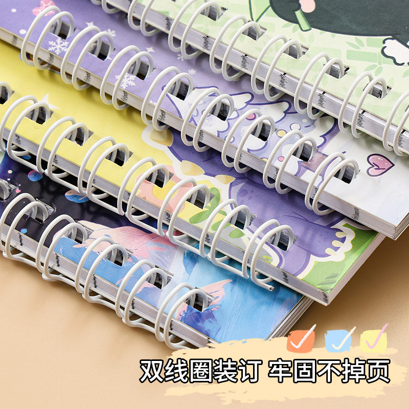 A7 bobina lateral cuadernita de bolsillo mini cuaderno diario de oficina portátil cuaderno mayorista