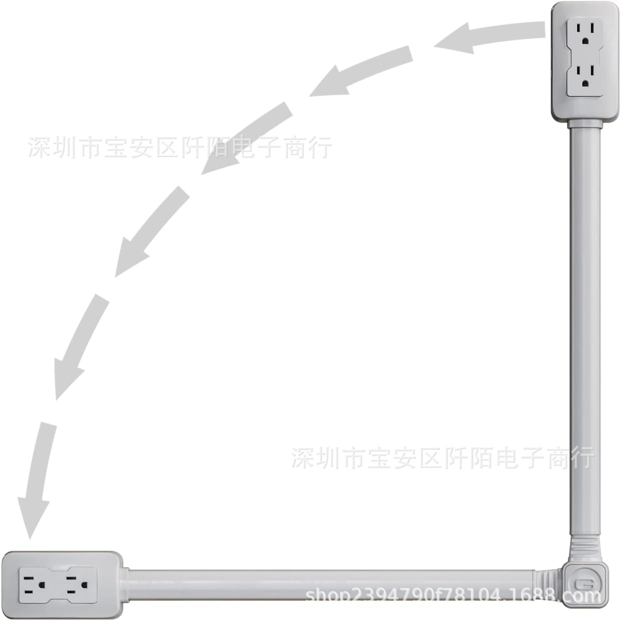 亚马逊新款Electrical Outlet Extender排插延长器家居便捷式排插