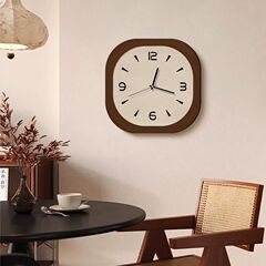 フレンチレトロなリビングルームの壁時計新しい中世のレストランサイレントパンチフリーウォッチハイエンドアート時計