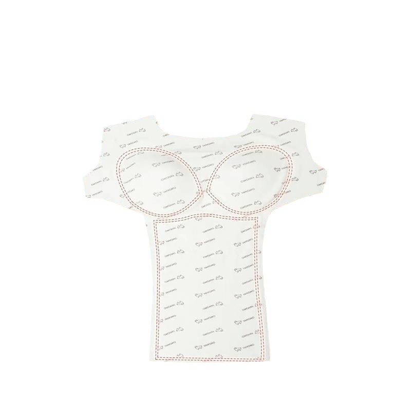 (5D 울) 그래핀 두꺼워 따뜻하고 벨벳 조끼 가을 겨울에 입을 수 있는 속옷 없음 따뜻한 등 다용도 및 흔적 없음