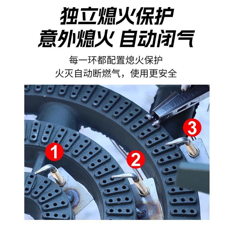 商用不锈钢燃气灶韩式低汤灶猛火灶单双眼燃气矮脚炉吊汤矮仔炉