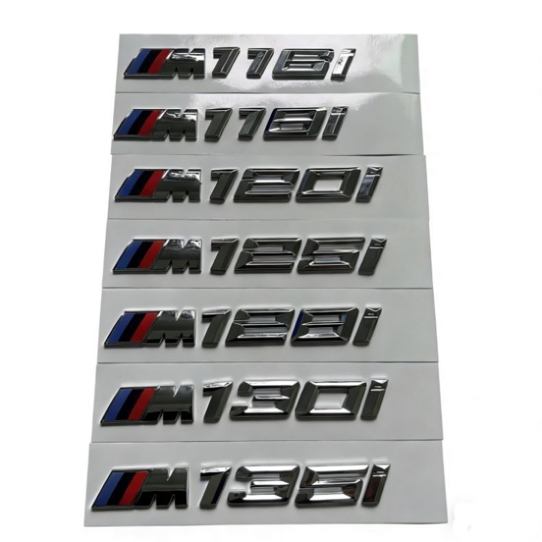 BMW 1 Series emblem modification: M emblem for 140i/118i/M120i/125I/135I/128I, side, front, and rear decals