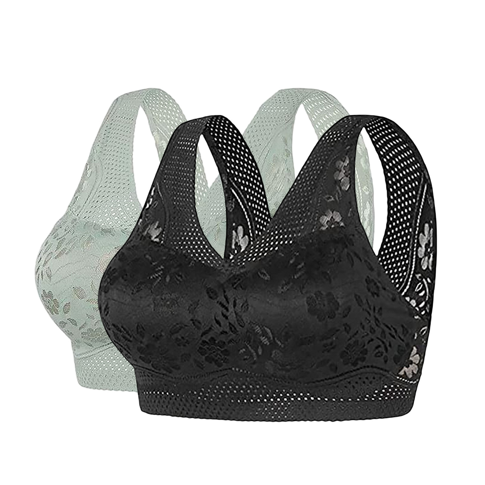 Estilo explosivo transfronterizo, ropa interior sin costuras, sujetador sin anillo de acero para mujer, sujetador fruncido, encaje sexy, espalda, pecho envuelto, chaleco de talla grande