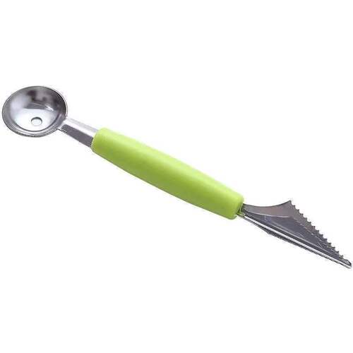 Stainless steel watermelon cutter, fruit ball scoop, ice cream round spoon, fruit cutting, segmentation, carving knife
