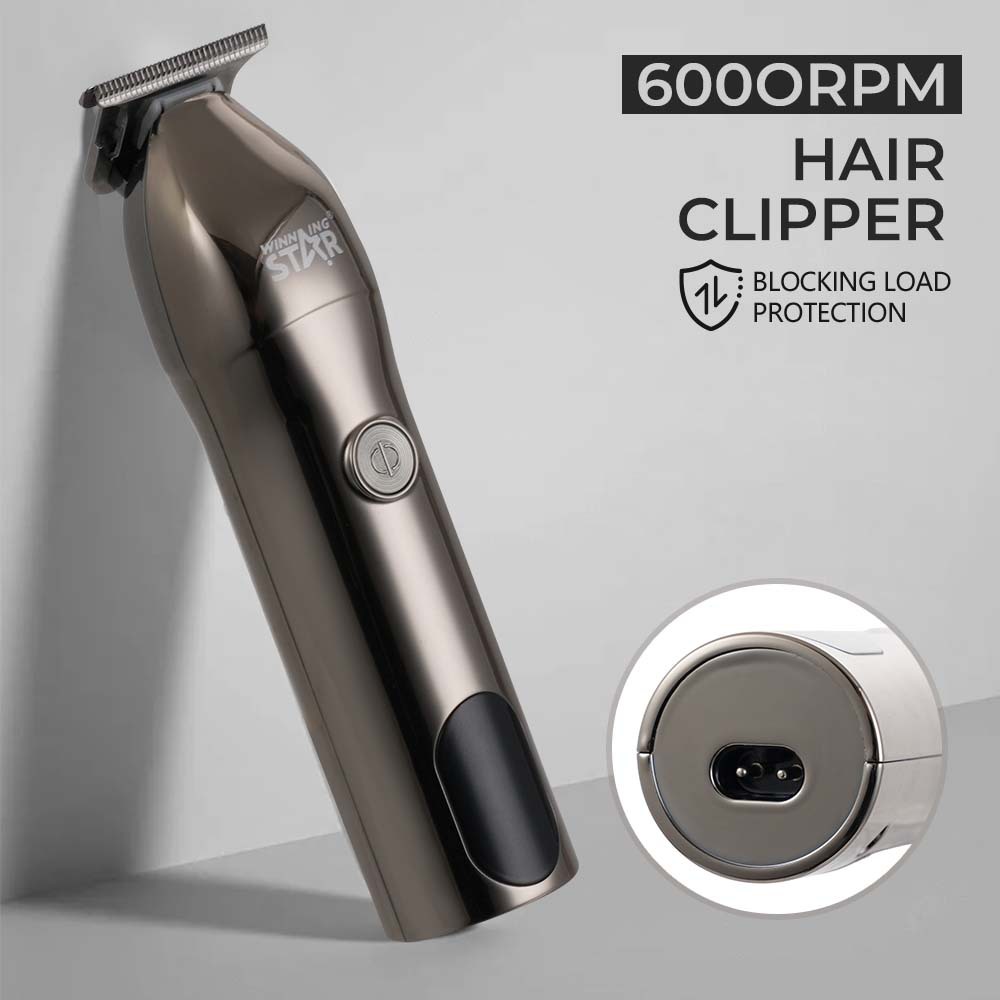 Estrella ganadora transfronteriza nueva cortadora de cabello eléctrica USB de dos cargas hogar portátil tijeras de peluquero al por mayor