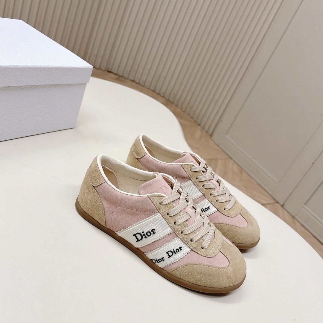 Guangzhou High-Quality 2026 Spring/Summer Retro Color-Block German Training Shoes D Brand Embroidered Letter Sneakers Versatile Casual Sports Shoes