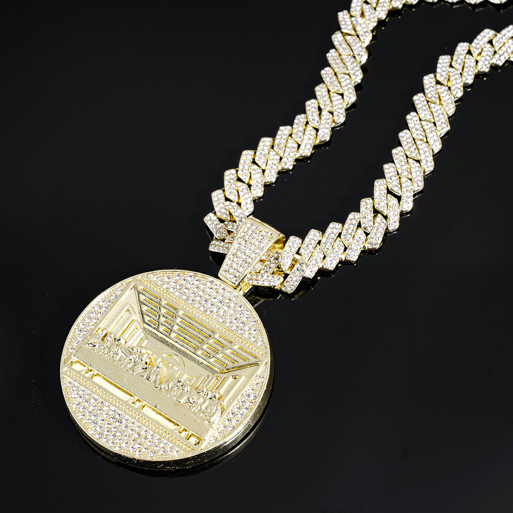 골드 펜던트 + 18inch 쿠바 체인