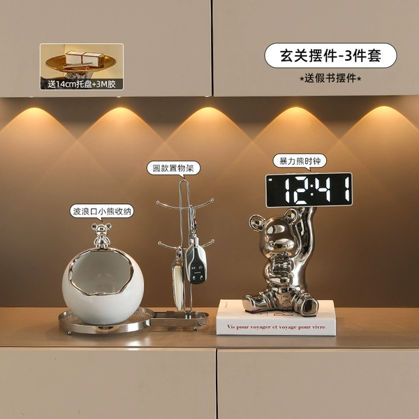 Violent Bear Clock-3 Piece Set A