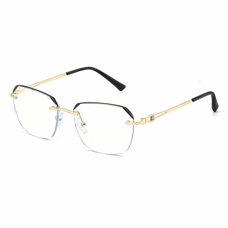 ディザトーン爆発防止ブルーレイ男性モデル老眼鏡ファッション高精細金属フレームレスビジネス高級感老人眼鏡|undefined
