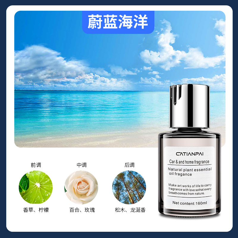 [에센셜 오일 컵 홀더 향수]-블루 오션