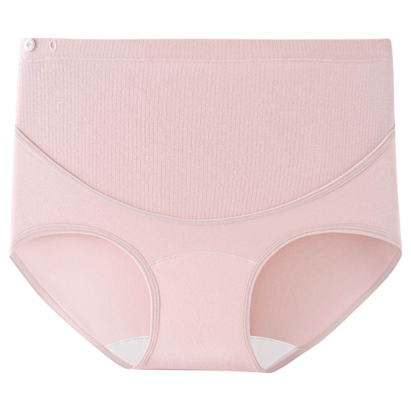 Ropa interior de maternidad, cintura alta de algodón puro, entrepierna de algodón antibacteriano ajustable, embarazo temprano, medio y tardío, ropa interior especial posparto para mujeres embarazadas