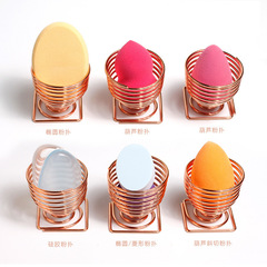 Stainless steel beauty sponge holder, waterdrop gourd makeup puff stand, egg tray, cushion pad holder, puff storage rack
