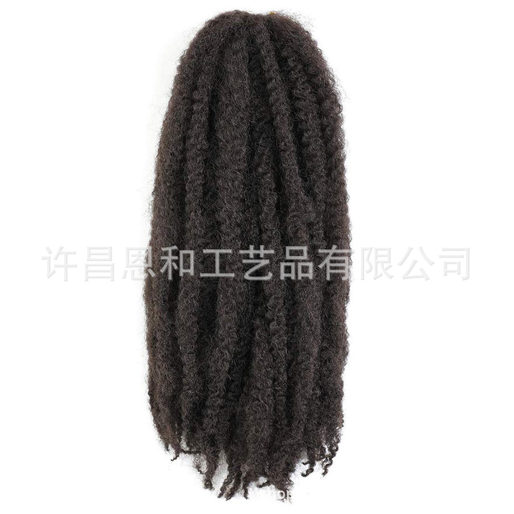Transfronterizos Europeos y estadounidenses mano desgarrida gran orugas fibra química peluca Marley trenza Twist cabello de crochet