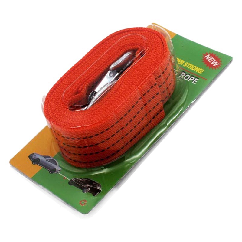 4.3m Tons Car Tow Rope Nylon Thickeneded Car Pull Rope Outdoor Self-Rescue Traction Rope