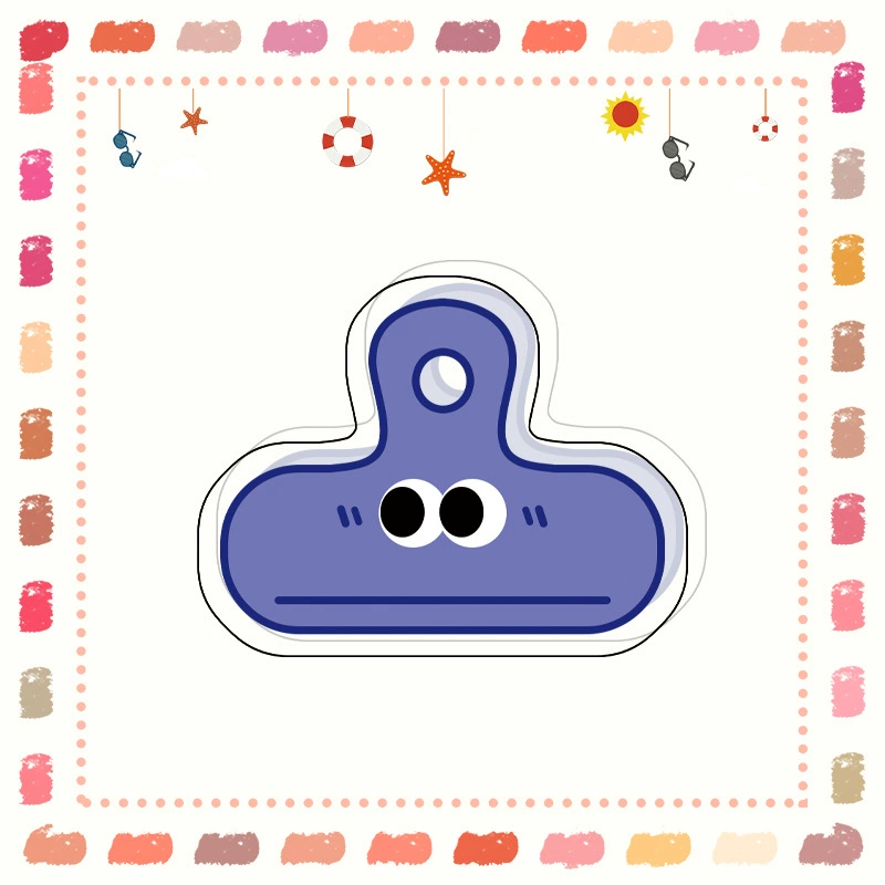 Xiaohongshu explosion, fresh cartoon cute, funny expression Eye clip, long tail clip PP clip Tripida book clip