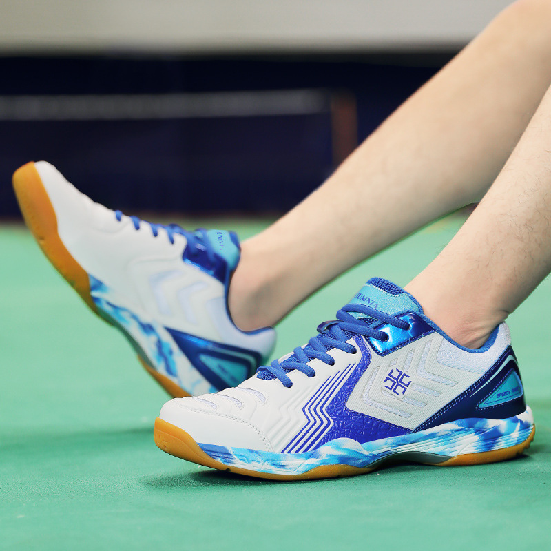 Zapatos de bádminton zapatos de entrenamiento de hombre zapatos de tenis de malla zapatos de ping-pong al por mayor suela de tendón