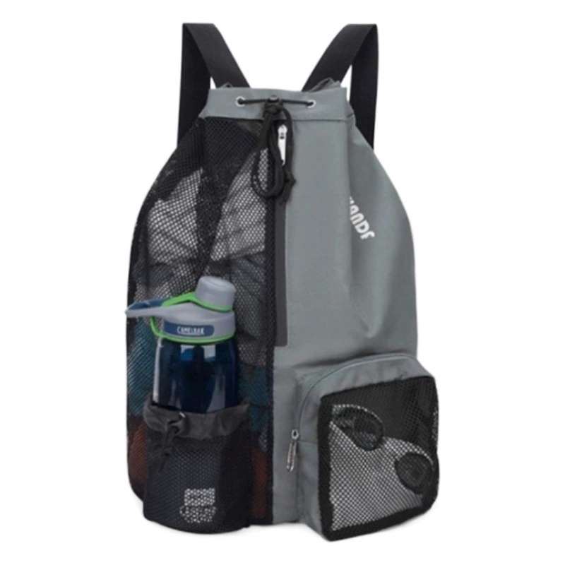 В наличии Новая сумка для плавания Сетчатый рюкзак на шнурке с мокрой сумкой Пляжный рюкзак, тренажерный зал и тренировочный комплект Сумка