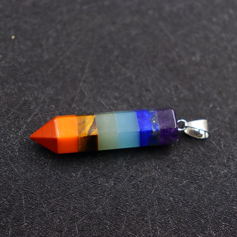 Fashion Geometric Natural Crystal Plating Pendant Necklace 1 Piece