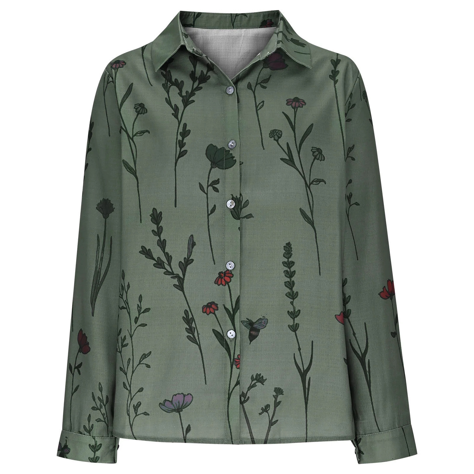 2026 Cross-Border European And American Foreign Trade Women's Clothing Spring/Summer New Vintage Printed Long-Sleeve_ecoleips.com