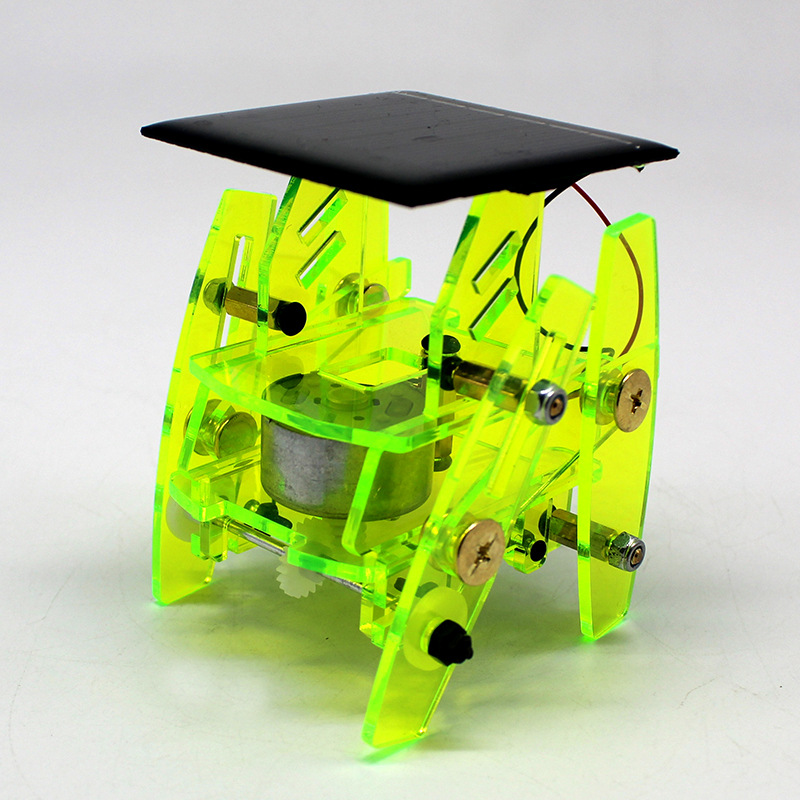 Robot Solar No. 1 (verde y transparente)