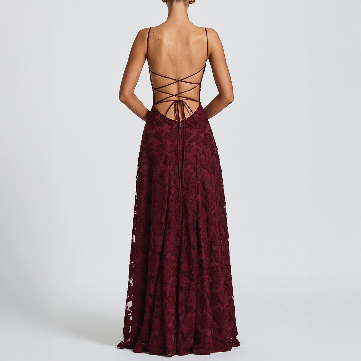 Women's Elegant Strappy Maxi A-Line Dress