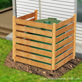 跨境木制空调外机围栏庭院室外垃圾花园家庭装饰户外遮挡屏障围栏