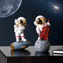 创意乐队太空人宇航员桌面摆件客厅家居装饰批发树脂工艺品礼物