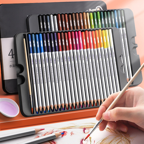 Deli water-soluble colored lead 24 colors 36 colors 48 colors 72 colors color pencils color filling pencils painting pencils