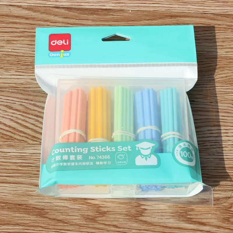 Counting sticks, set for teaching maths for elementary school students, children's teaching aids
