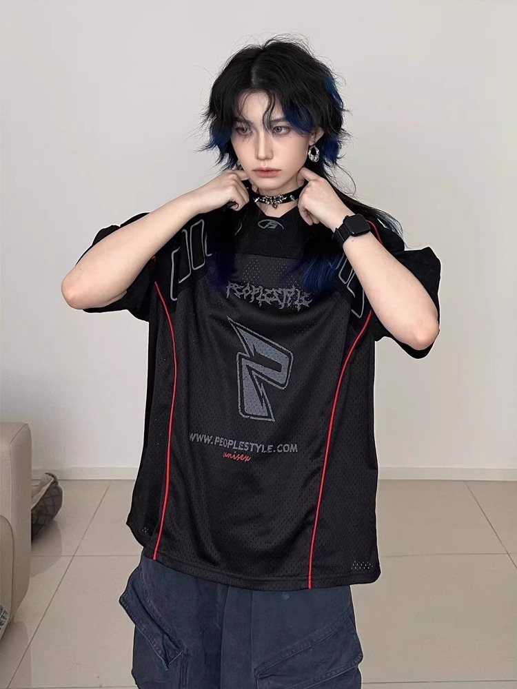American-style Jersey T-shirt For Men, New Summer Breathable Motorcycle-style Cycling Motorcycle Clothing, Quick-dry_viptrois.com