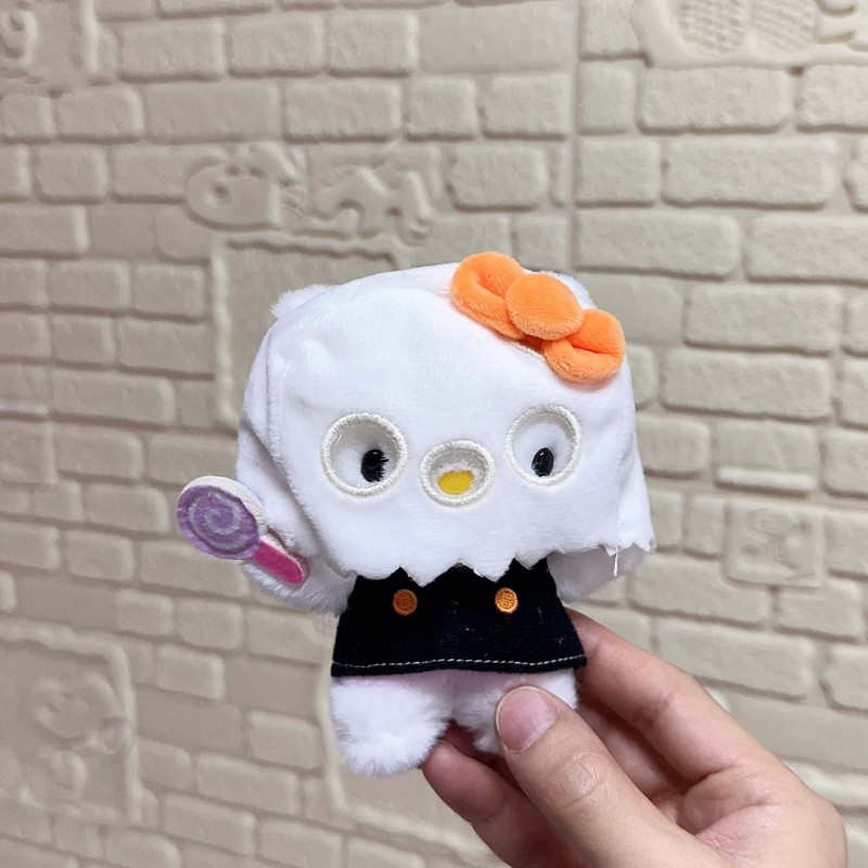かわいいサンリオハロウィンゴーストシリーズペンダントマスク付き発光ヘッドギアクロメktぬいぐるみキーホルダー|undefined