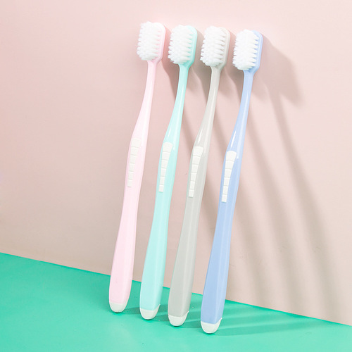 Toothbrush street stall daily necessities department store adult soft-bristled macaron toothbrush household independent packaging one piece drop shipping wholesale