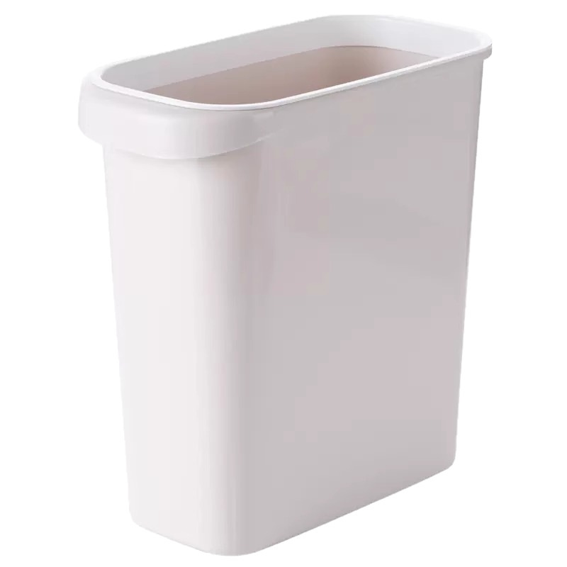 家庭用シンプルな収納バケツ隙間ゴミ箱北欧スタイルのバスルームコーナープラスチック蓋なし圧力リング多機能|undefined