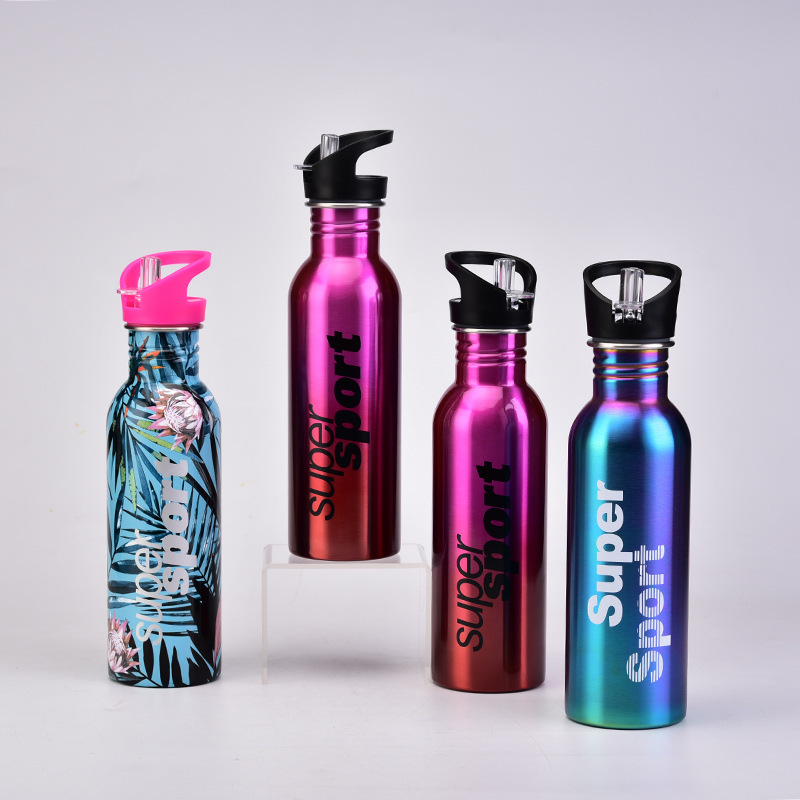 New Single-layer Stainless Steel Large-capacity Portable Water Bottle Wholesale display picture 1